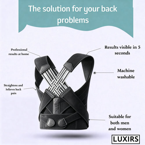 Correcteur de posture ergonomique avancé pour professionnels – Technologie de soutien lombaire ciblé